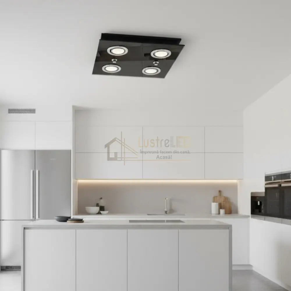 Lustra Cu 4 Spoturi GRATTINO Black Eglo Lighting Fixtures