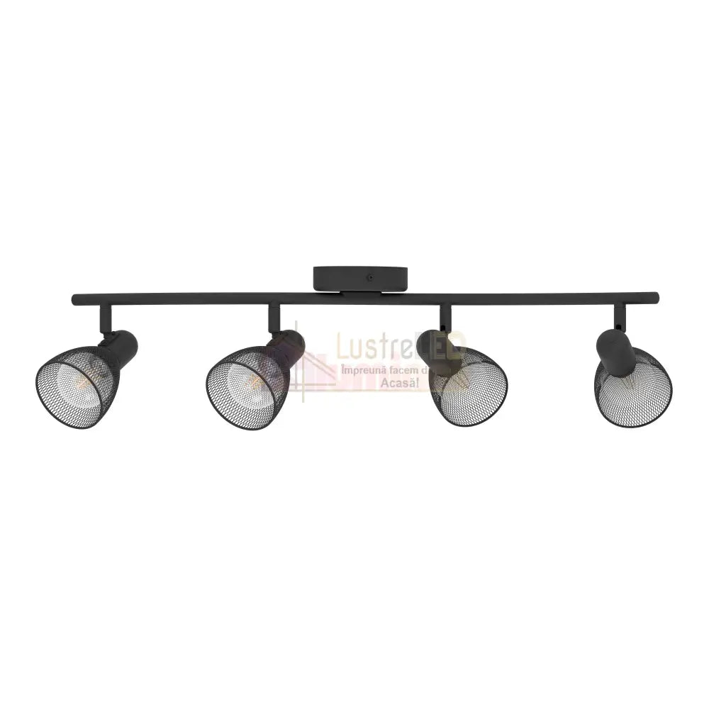 Lustra Cu 4 Spoturi Reglabile Black CAROVIGNO 64CM NEAGRA Lighting Fixtures