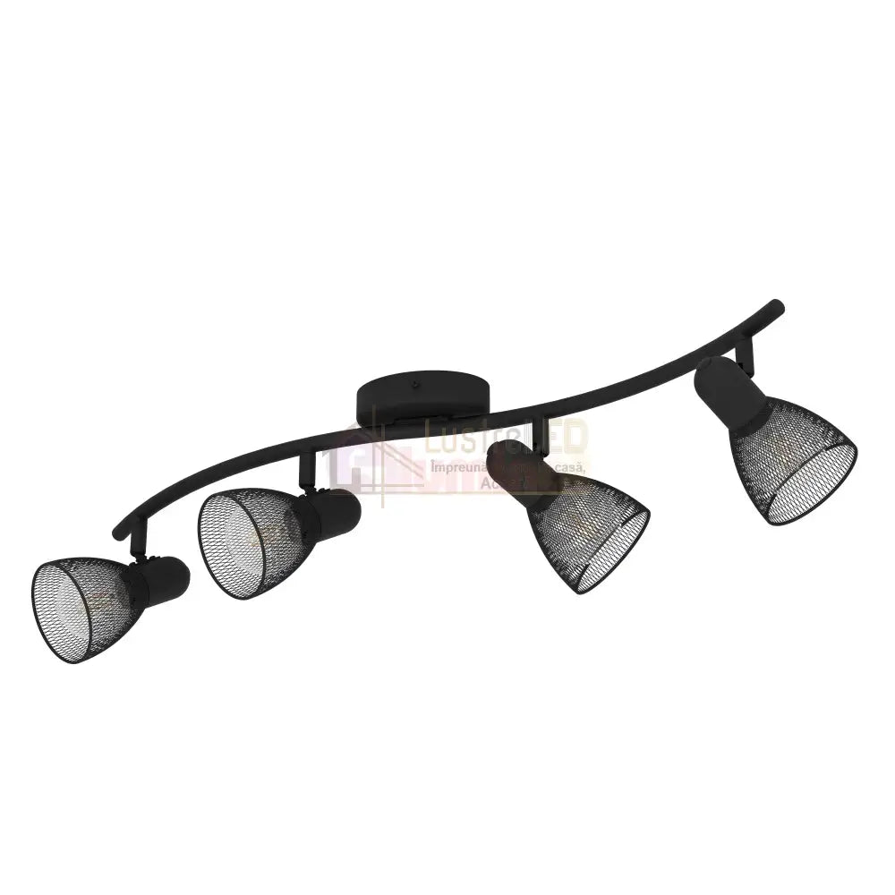 Lustra Cu 4 Spoturi Reglabile Black CAROVIGNO 64CM NEAGRA Lighting Fixtures