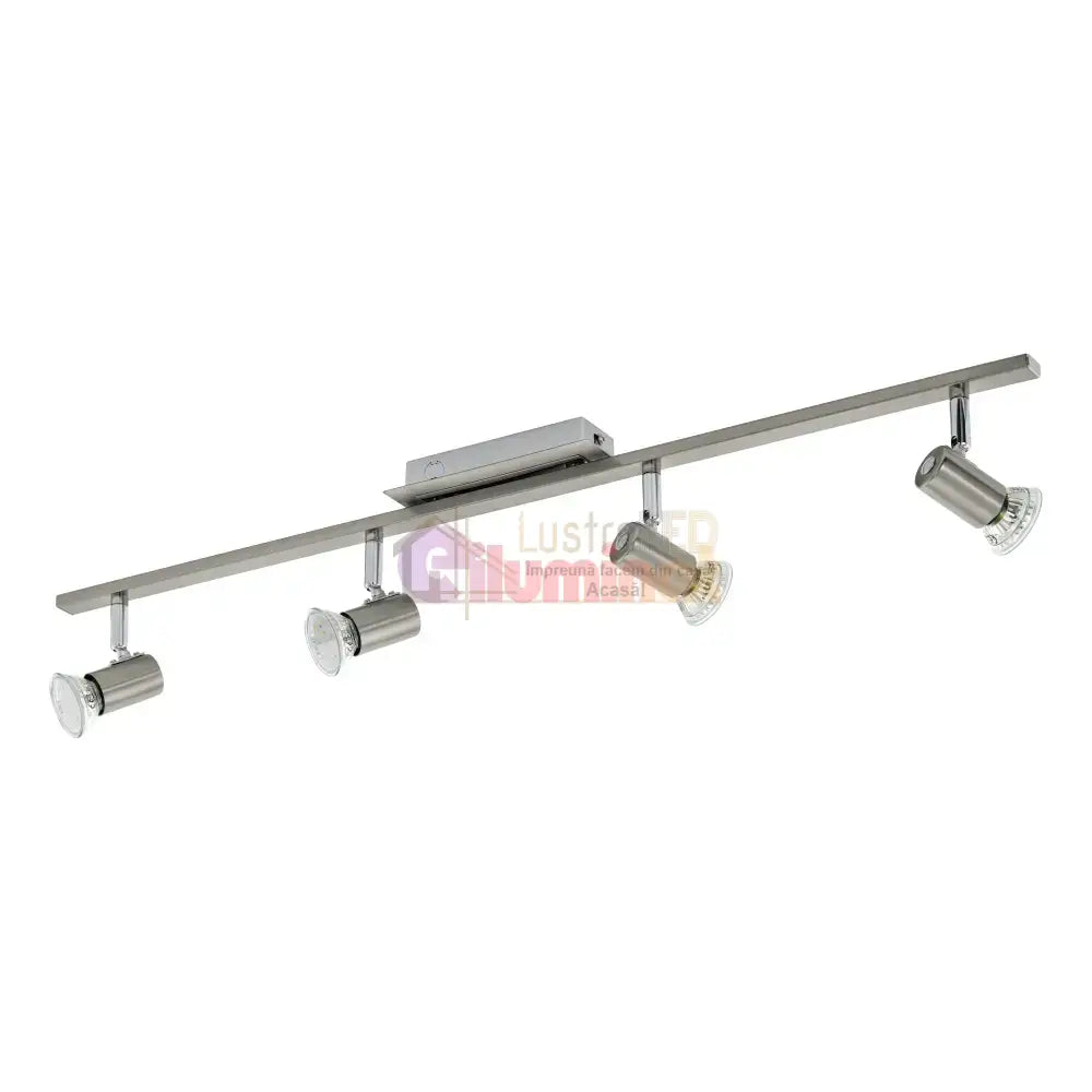 Lustra Cu 4 Spoturi Reglabile Silver ROTTELO 78CM ARGINTIE Lighting Fixtures