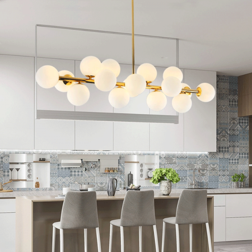 Lustra Abajur MAT GOLD Liniara 16xG9