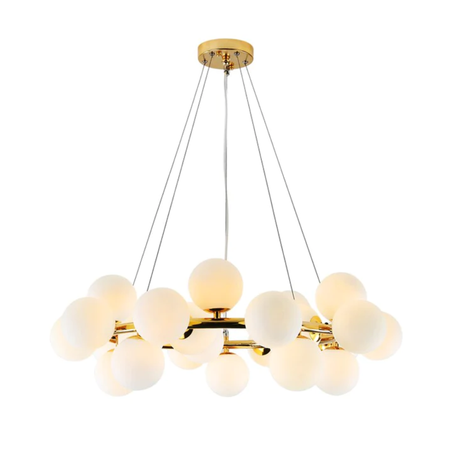 Lustra Abajur MAT GOLD Rotunda 25xG9 70CM