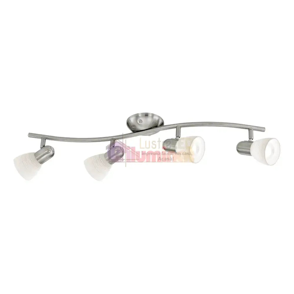 Lustra DAKAR 1 cu 4 Spoturi White & Silver 65CM 65CM Chandeliers