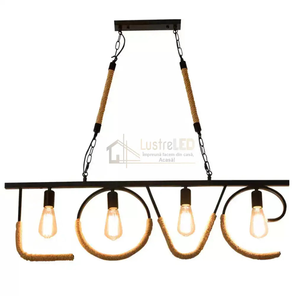Lustra Derva Vintage Love 100CM 100CM / VINTAGE SI RETRO DESIGN Lighting Fixtures