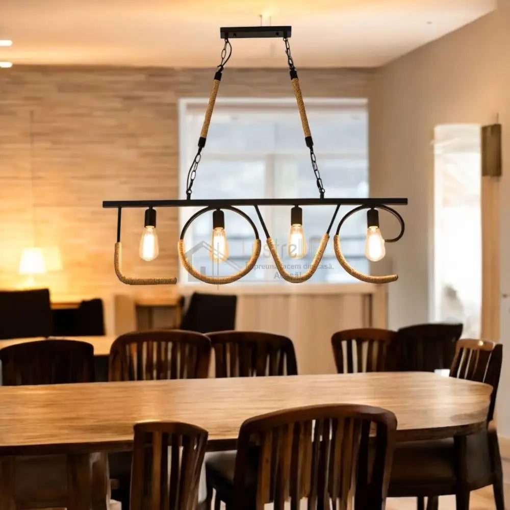 Lustra Derva Vintage Love 100CM 100CM / VINTAGE SI RETRO DESIGN Lighting Fixtures