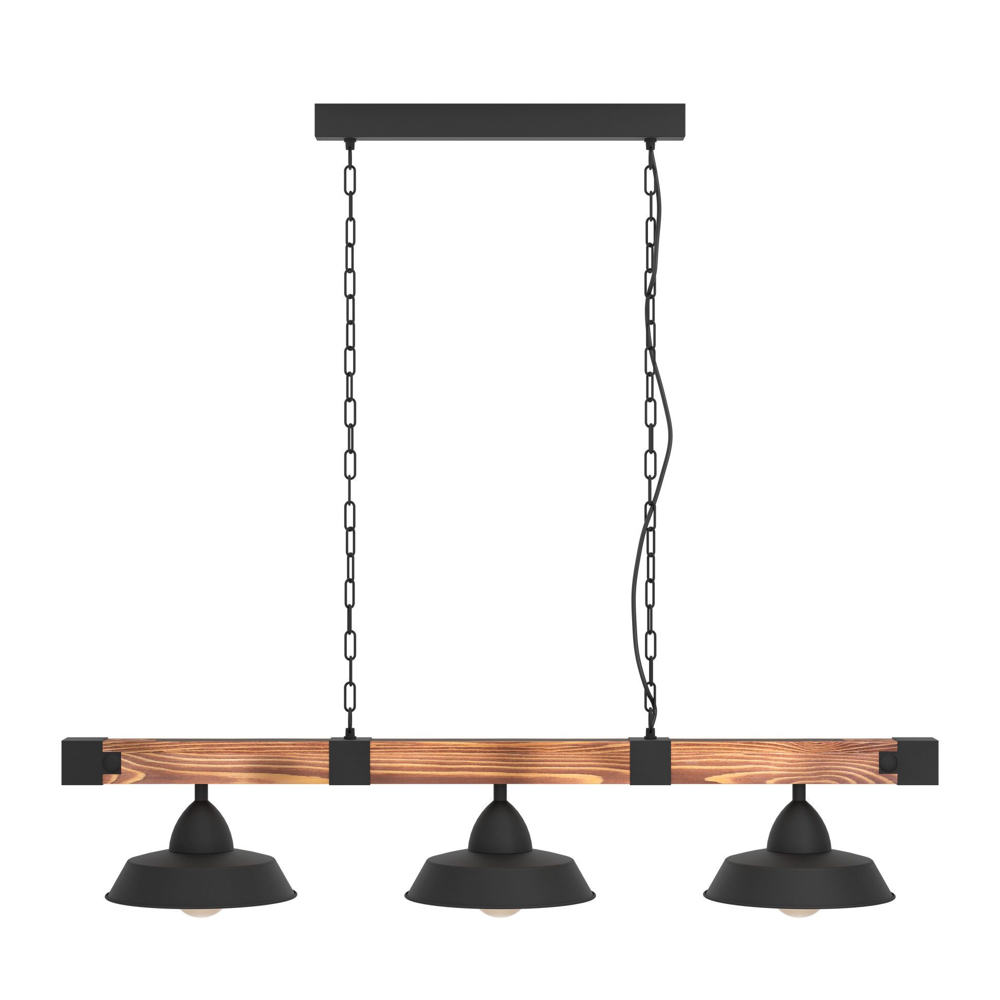 Lustra EGLO OLDBURY 3x60W 44086 NEGRU SI MARO / VINTAGE SI RETRO DESIGN Lighting Fixtures