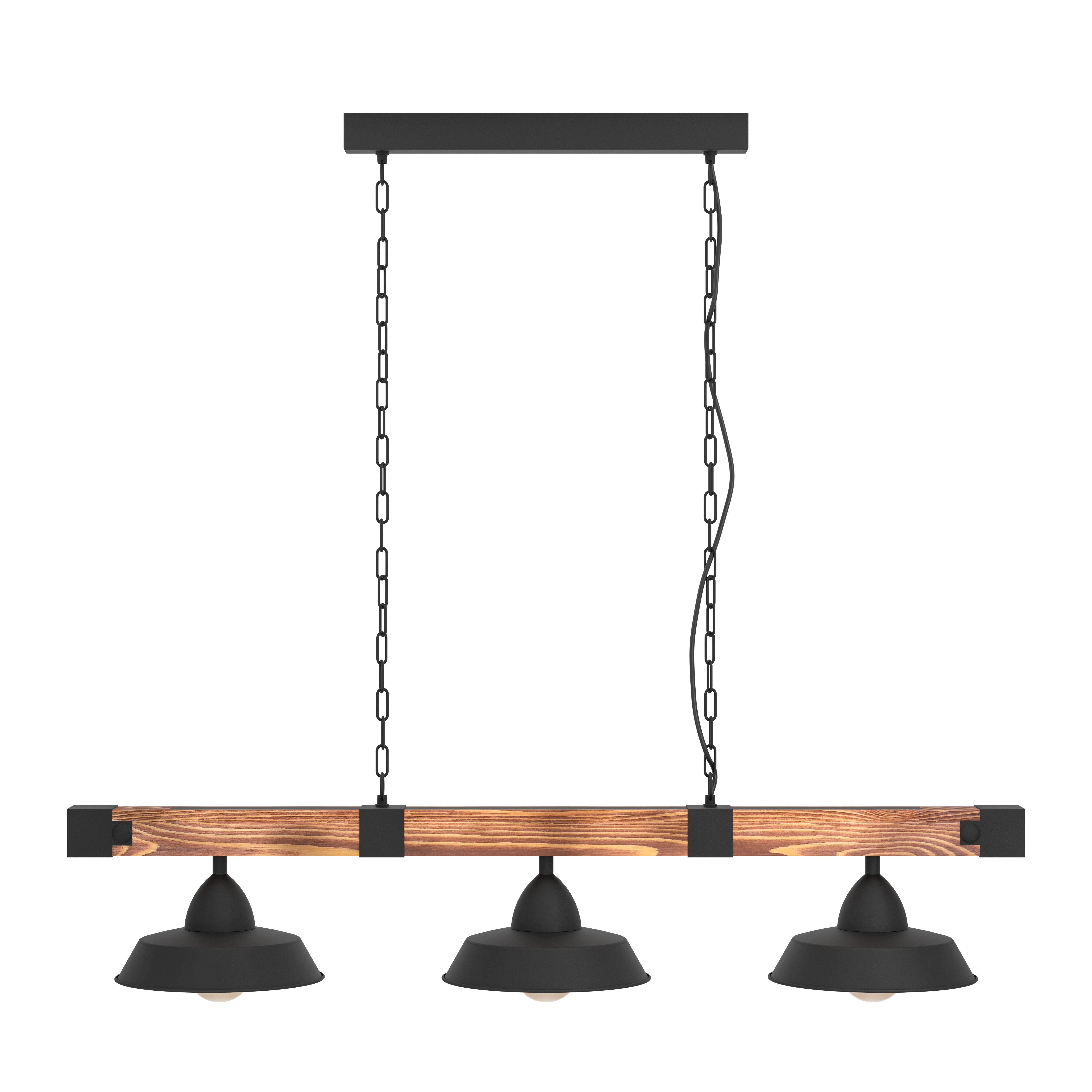 Lustra EGLO OLDBURY 3x60W 44086 NEGRU SI MARO / VINTAGE SI RETRO DESIGN Lighting Fixtures