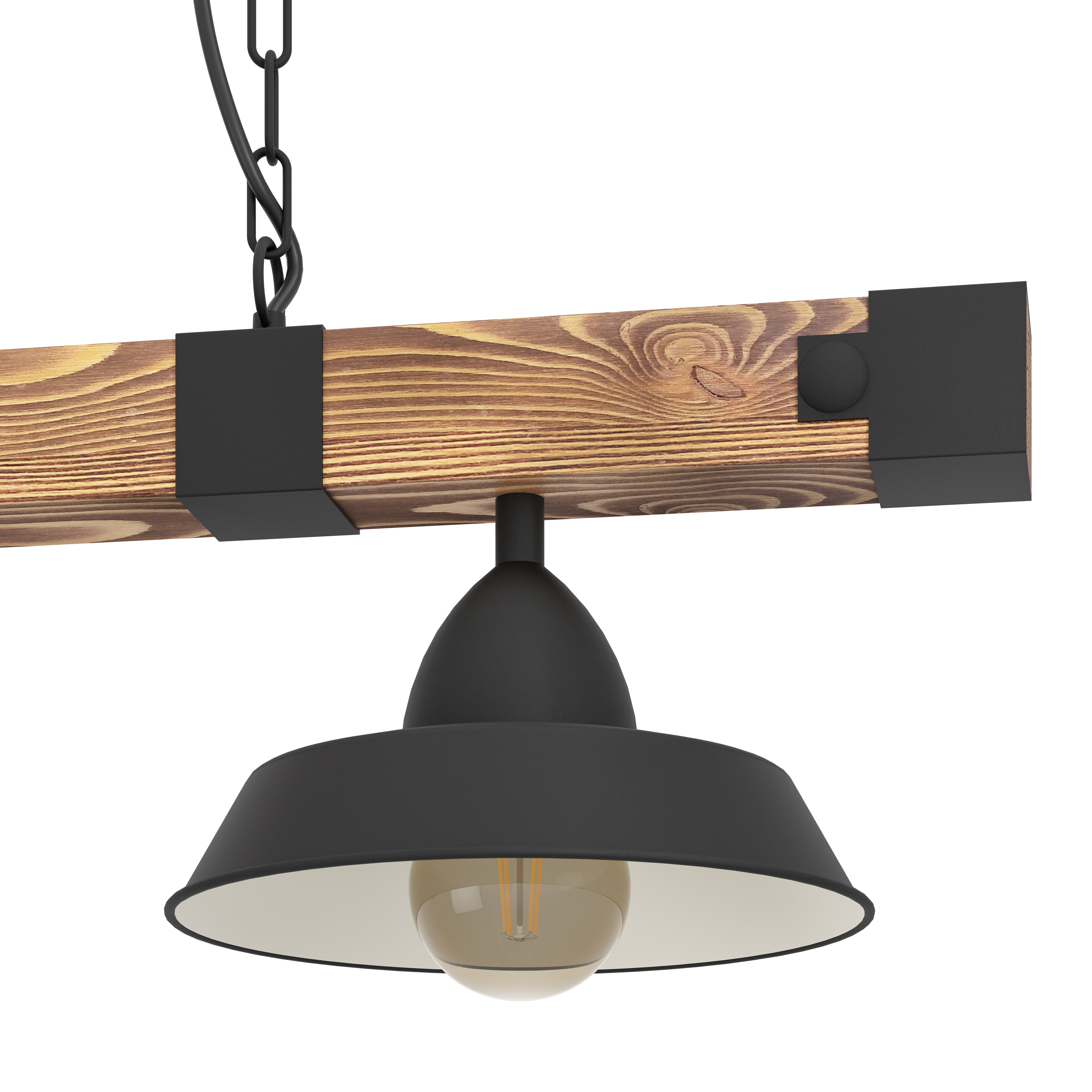 Lustra EGLO OLDBURY 3x60W 44086 NEGRU SI MARO / VINTAGE SI RETRO DESIGN Lighting Fixtures