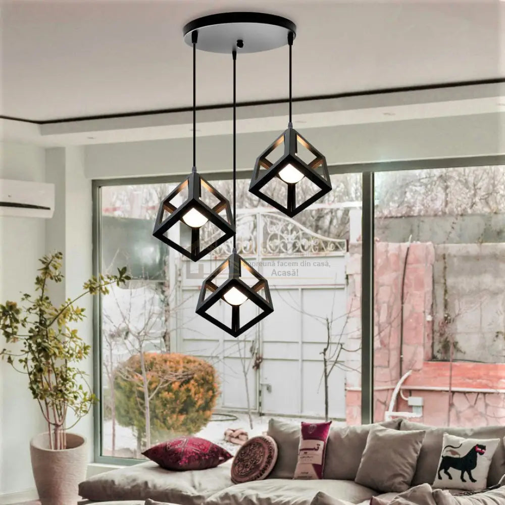 Lustra Fedra Cub Vintage Suport Rotund Lighting Fixtures