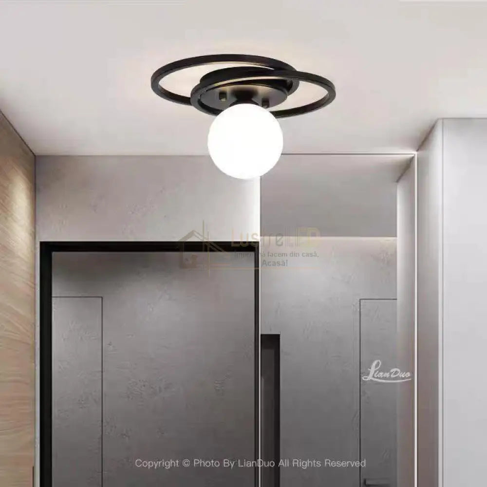 Lustra FIERA Black Abajur Mat 1xE27 Lighting Fixtures