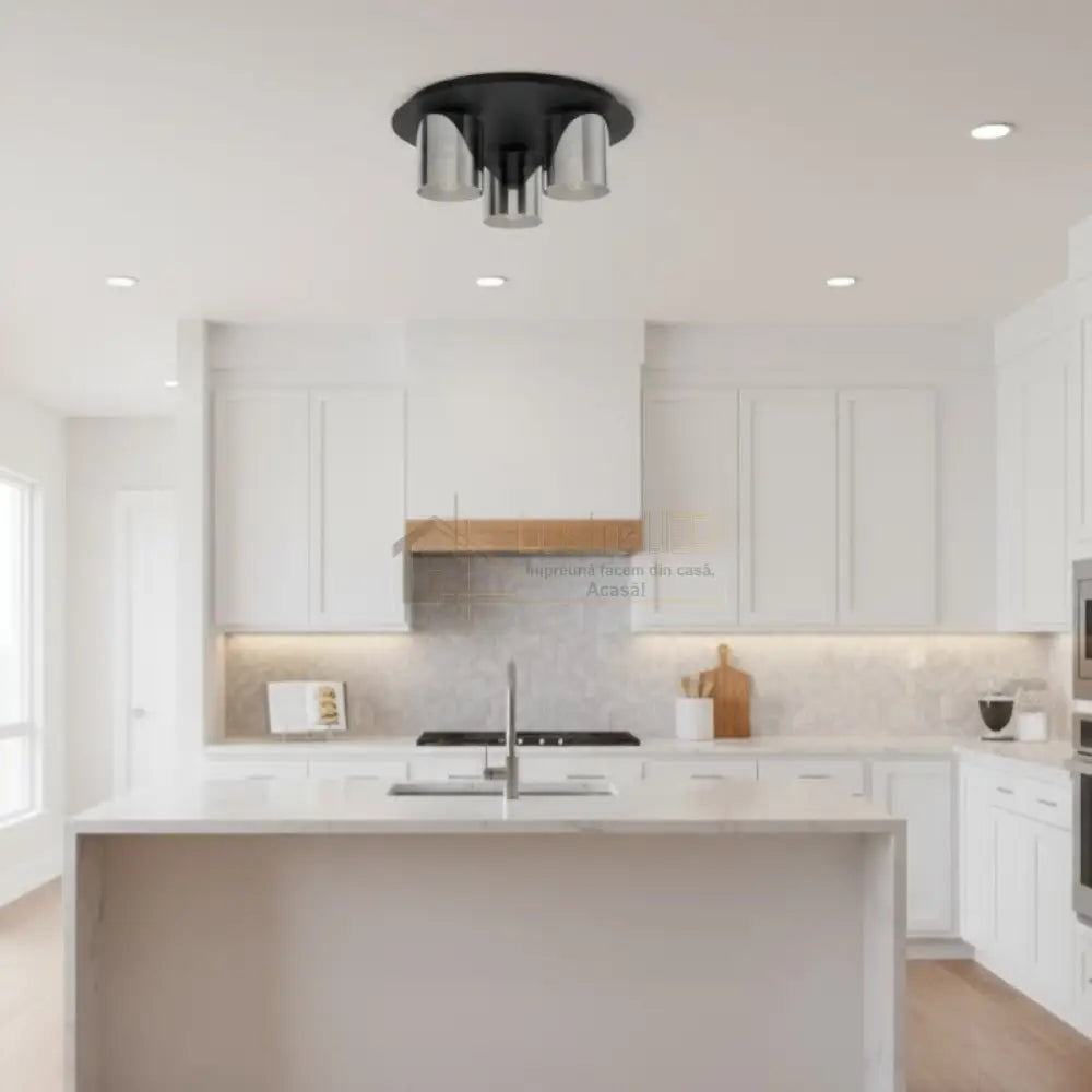 Lustra GOROSIBA 1 Black 3xE27 Eglo Ø45CM Chandeliers