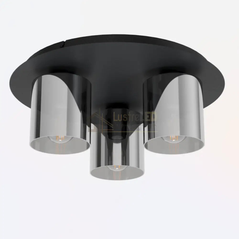 Lustra GOROSIBA 1 Black 3xE27 Eglo Ø45CM Chandeliers