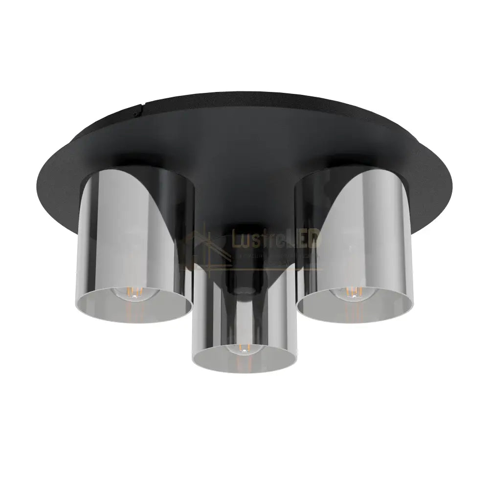 Lustra GOROSIBA 1 Black 3xE27 Eglo Ø45CM Chandeliers