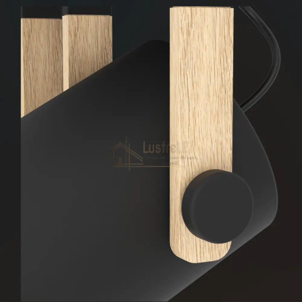 Lustra HORNWOOD Black & Brown 100CM NEAGRA / VINTAGE SI RETRO DESIGN / 100CM Chandeliers