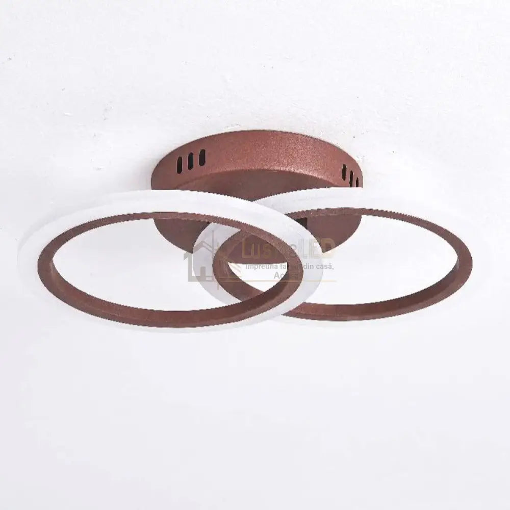 Lustra Led 1 + 1 Circle Design Maro Echivalent 300W Telecomanda Lighting Fixtures