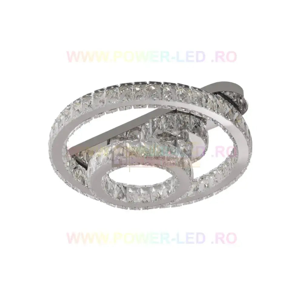 Lustra Led 100W Crown Cristal Telecomanda Lighting Fixtures
