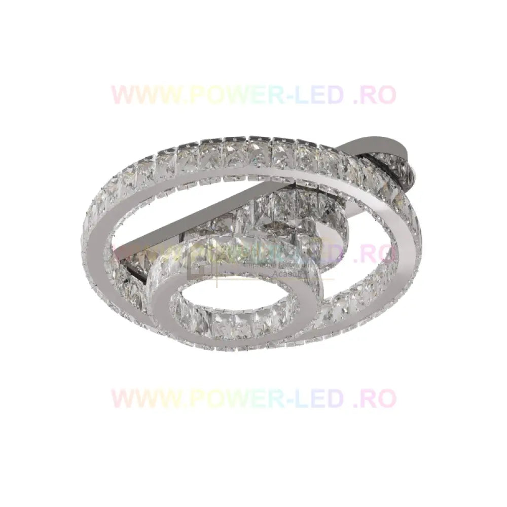 Lustra Led 100W Crown Cristal Telecomanda Lighting Fixtures