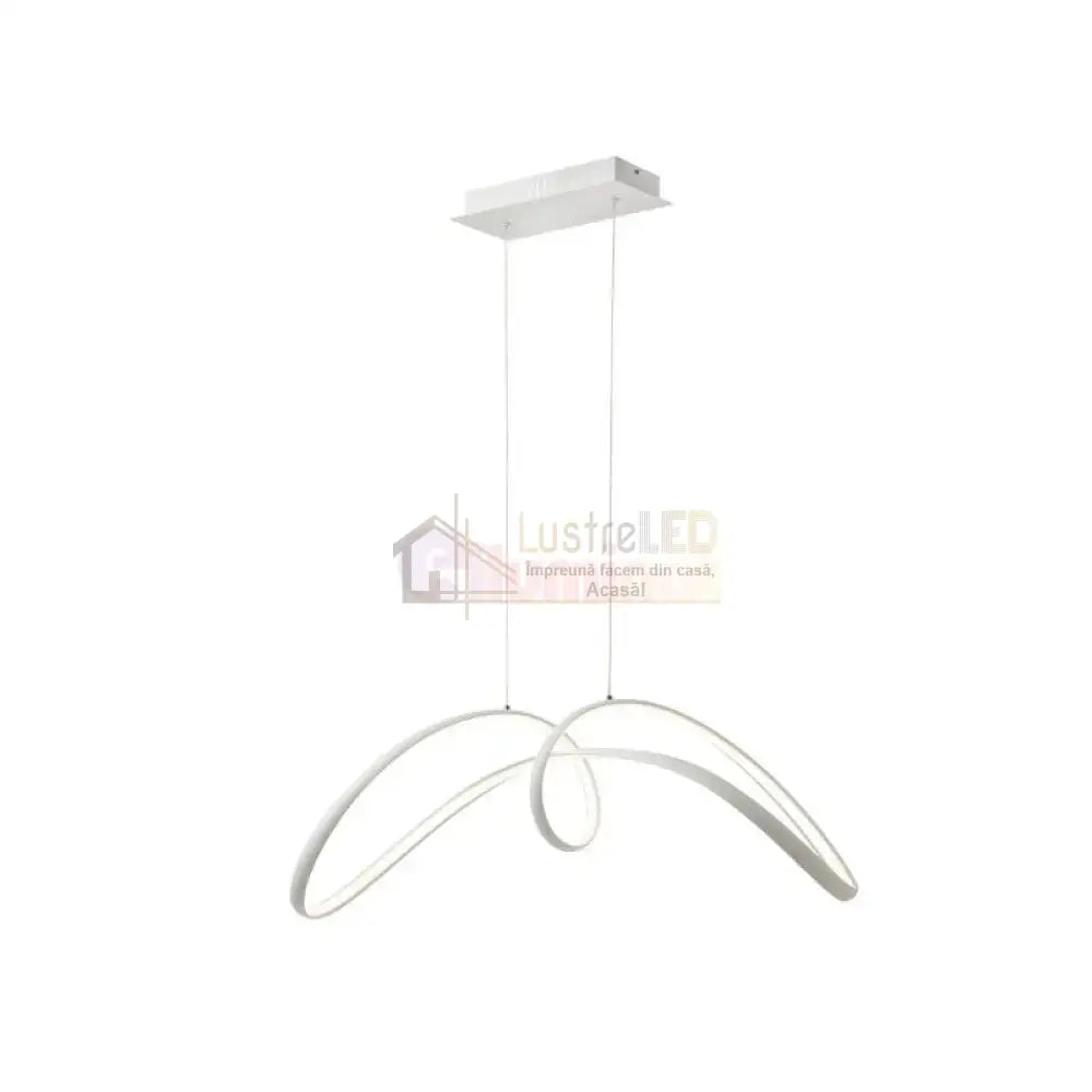 Lustra Led 108W Suspendata Eliptic White Smart Lighting Fixtures