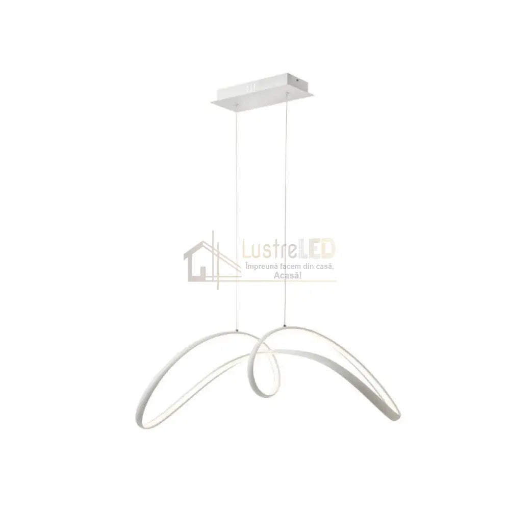 Lustra Led 108W Suspendata Eliptic White Smart Lighting Fixtures