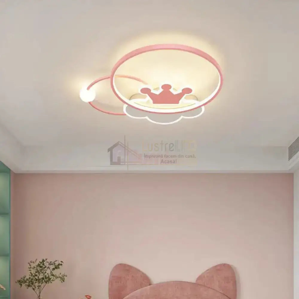 Lustra LED 110W Pink Majesty Telecomanda Echivalent 300W KIDS Lighting Fixtures