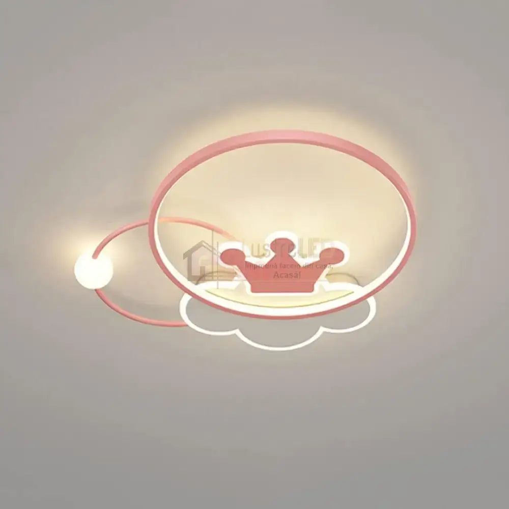 Lustra LED 110W Pink Majesty Telecomanda Echivalent 300W KIDS Lighting Fixtures