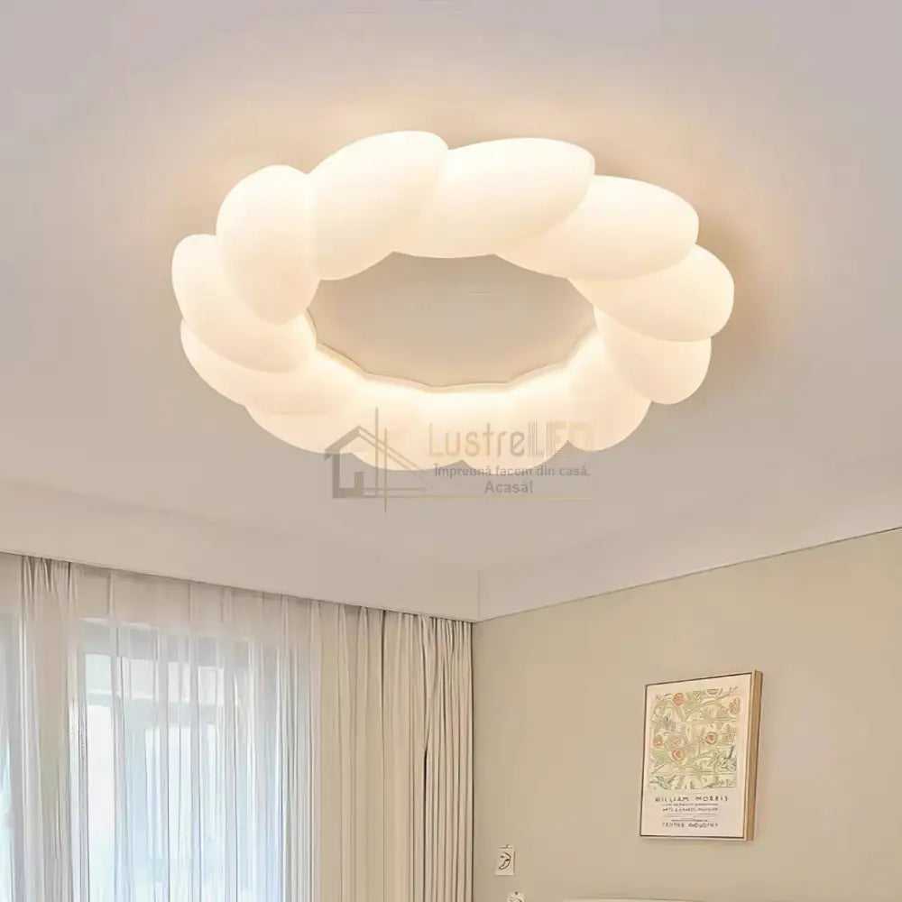 Lustra LED 120W Fluffy Cloud Telecomanda 5571 (XD) ALBA / 49CM / KIDS Lighting Fixtures