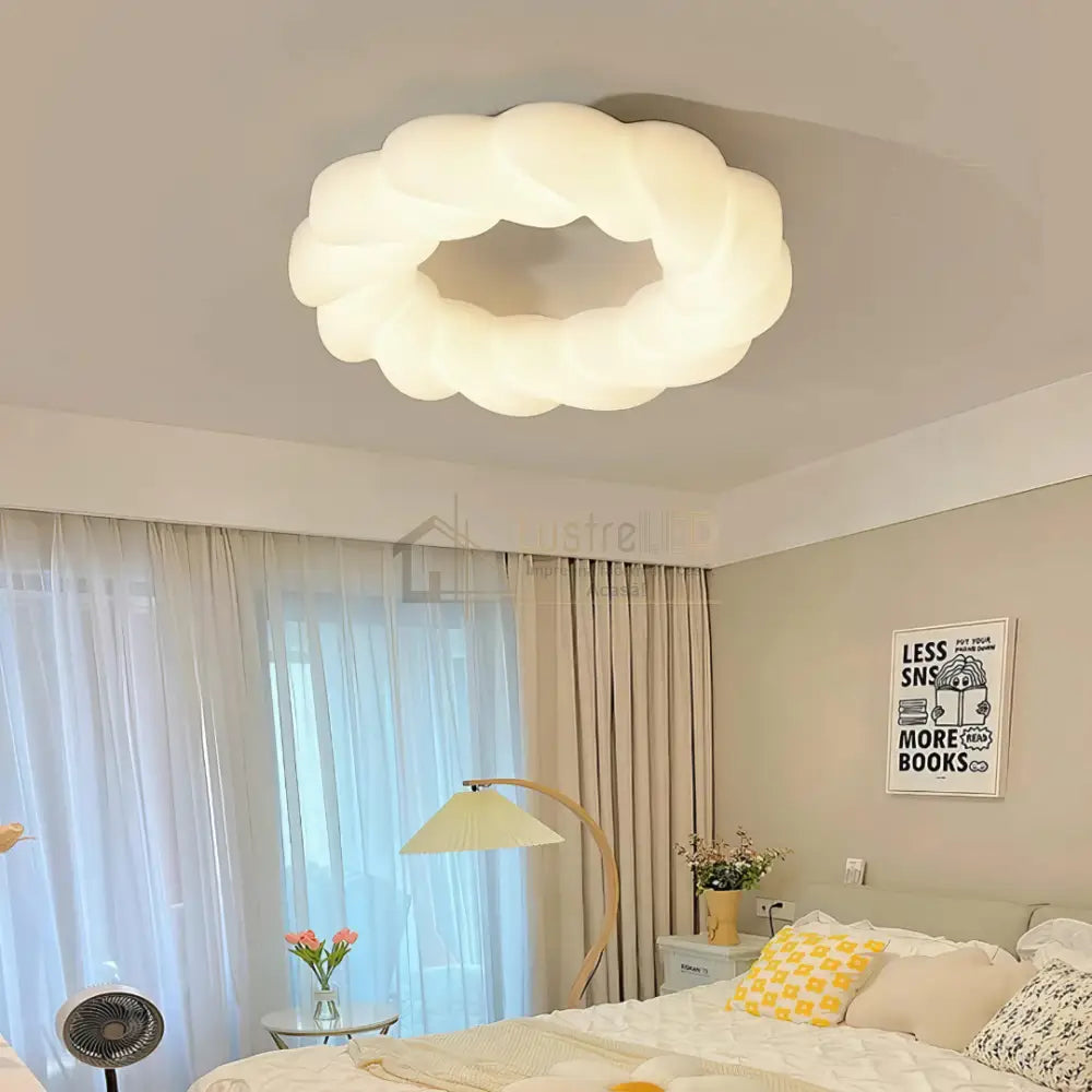Lustra LED 120W Fluffy Cloud Telecomanda 5571 (XD) ALBA / 49CM / KIDS Lighting Fixtures