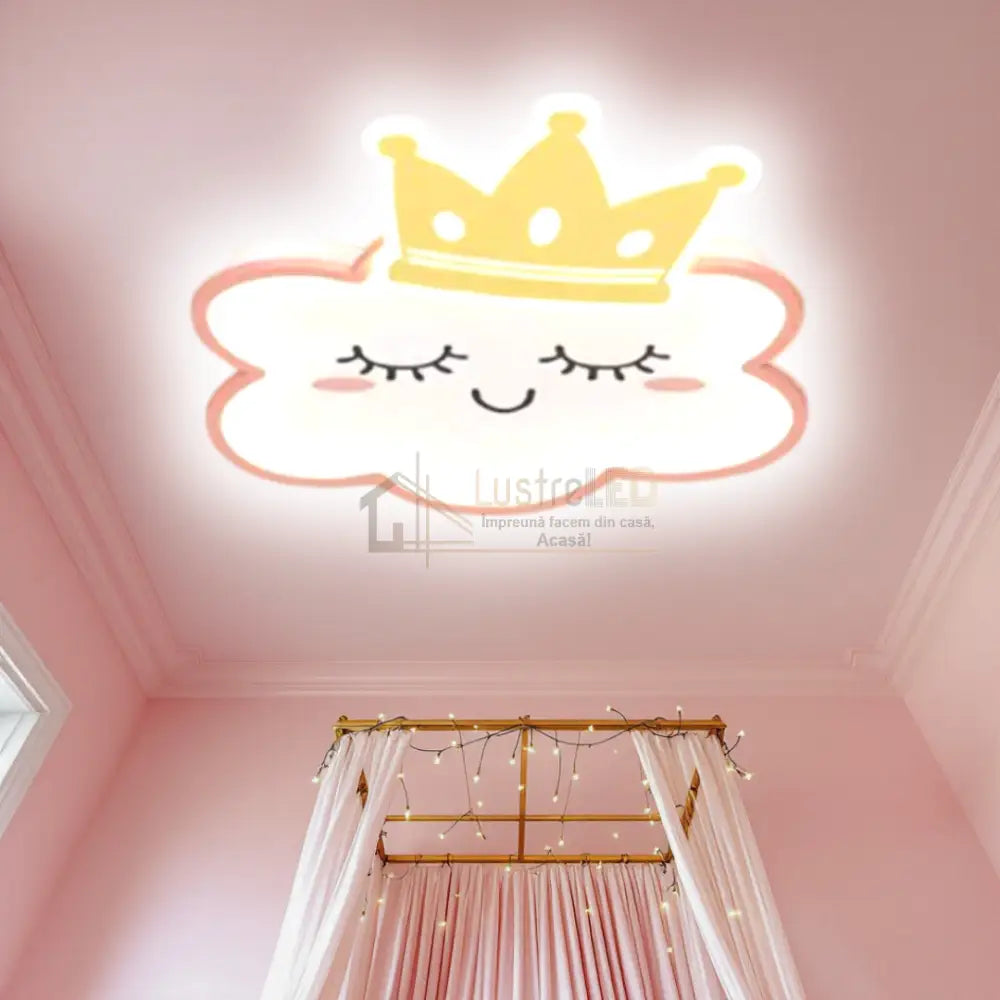 Lustra LED 120W Happy Cloud Telecomanda Echivalent 500W