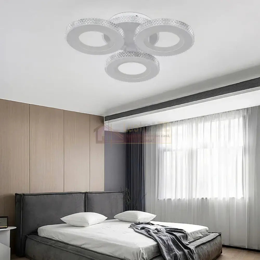 Lustra Led 122W M600-3 Rgb Telecomanda Echivalent 500W Lighting Fixtures