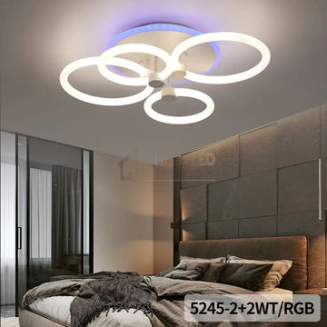 Lustra LED 140W CIRCLE 2+2 RGB SMART Telecomanda