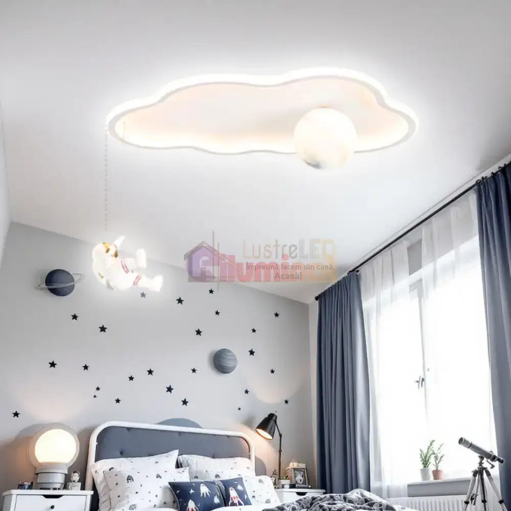 Lustra LED 144W Moonwalk Cloud Telecomanda Echivalent 400W