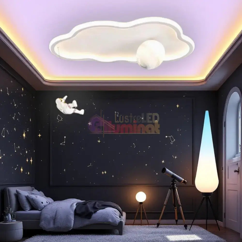 Lustra LED 144W Moonwalk Cloud Telecomanda Echivalent 400W