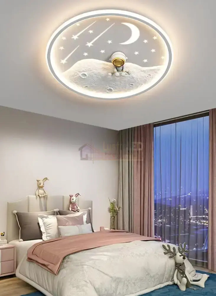 Lustra Led 150W Astro-Man Kids Echivalent 500W Telecomanda Lighting Fixtures