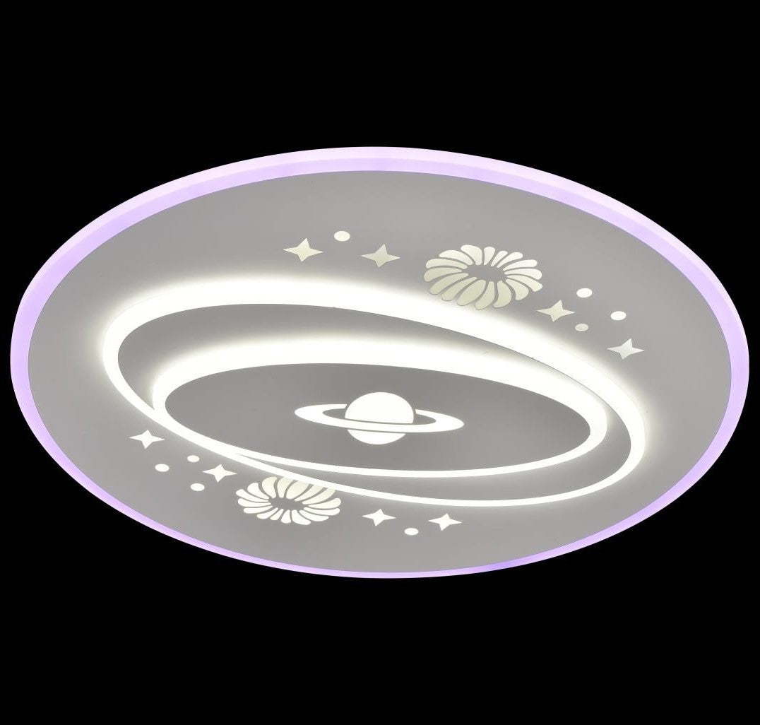 Lustra LED 60W Saturn RGB 30CM Echivalent 200W