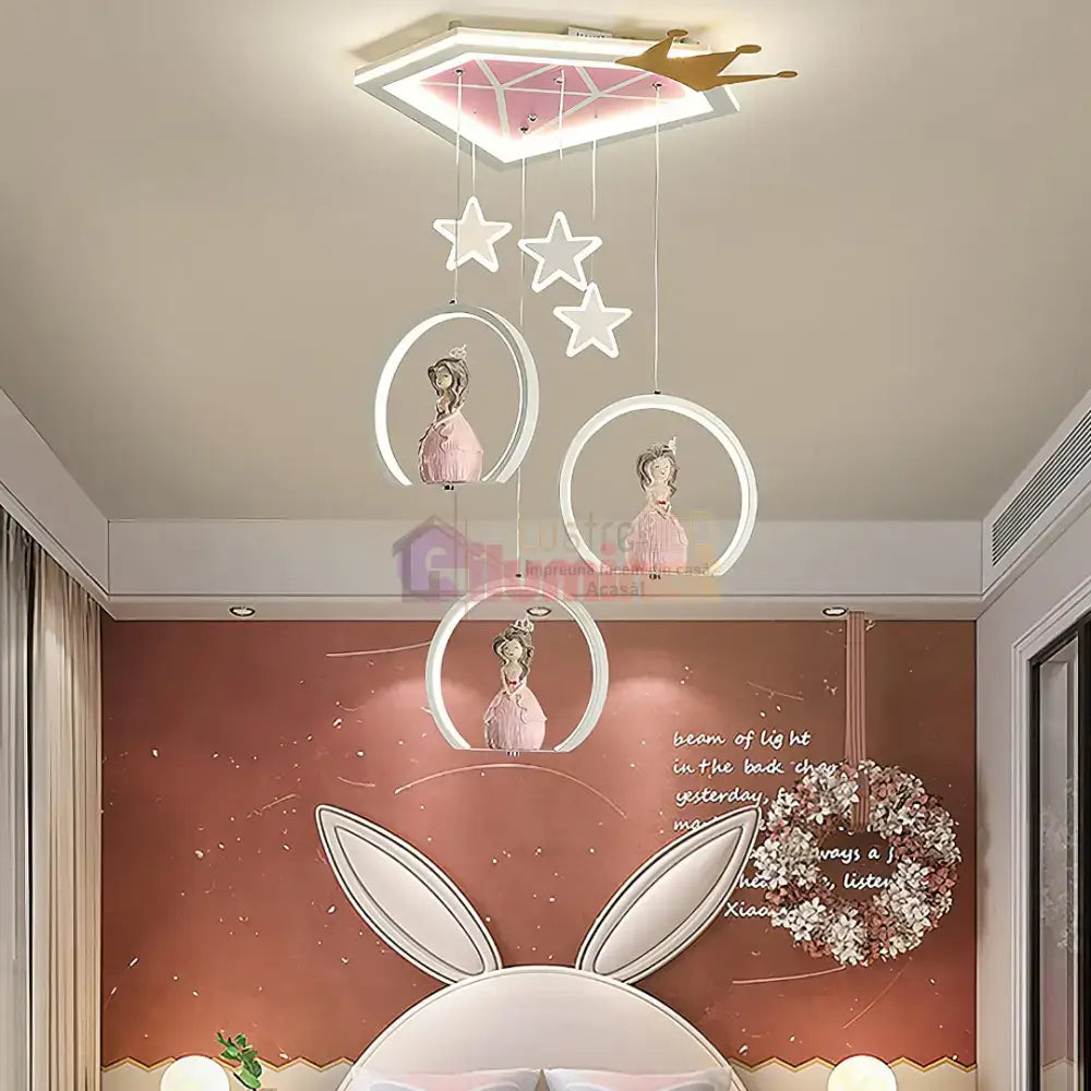 Lustra LED 170W Galaxy Princess Telecomanda 5302 lustreled.ro