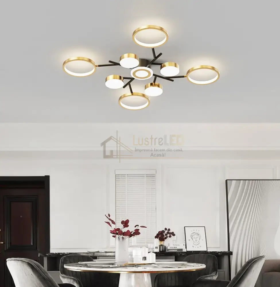 Lustra Led 170W Nordic Style Echivalent 600W Telecomanda Led Ceiling Light