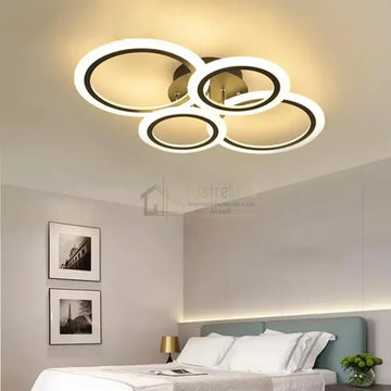 Lustra LED 2+2 CIRCLE BROWN Echivalent 400W Telecomanda