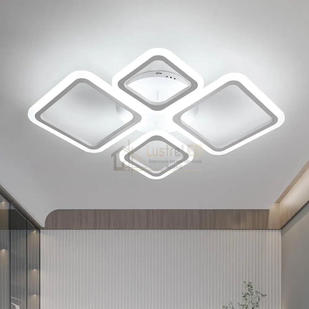 Lustra Led 2 + 2 Diamond Echivalent 350W Telecomanda Lighting Fixtures