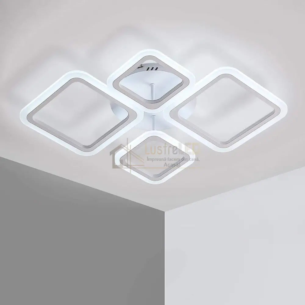 Lustra Led 2 + 2 Diamond Maxi Echivalent 350W Telecomanda Lighting Fixtures