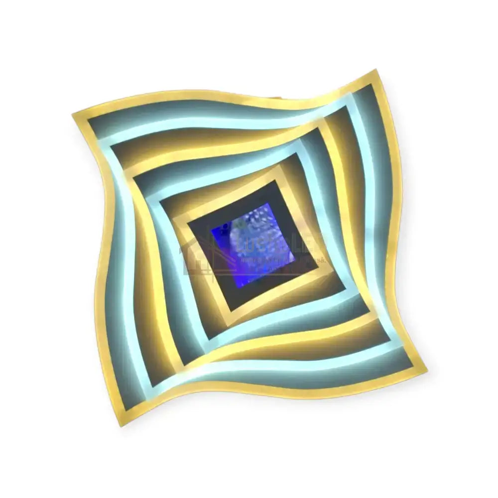 Lustra Led 206W Cross Mirror 3D Rgb Echivalent 600W Lighting Fixtures