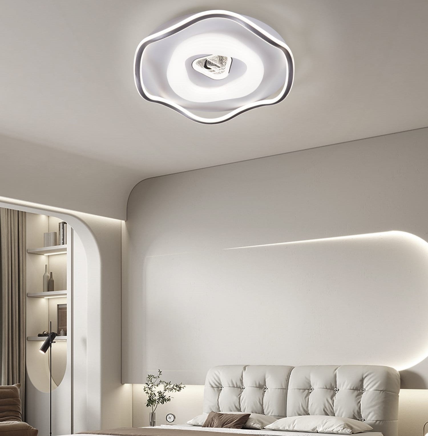 Lustra LED Splash Triangle 240W Echivalent 800W Smart Cu Telecomanda