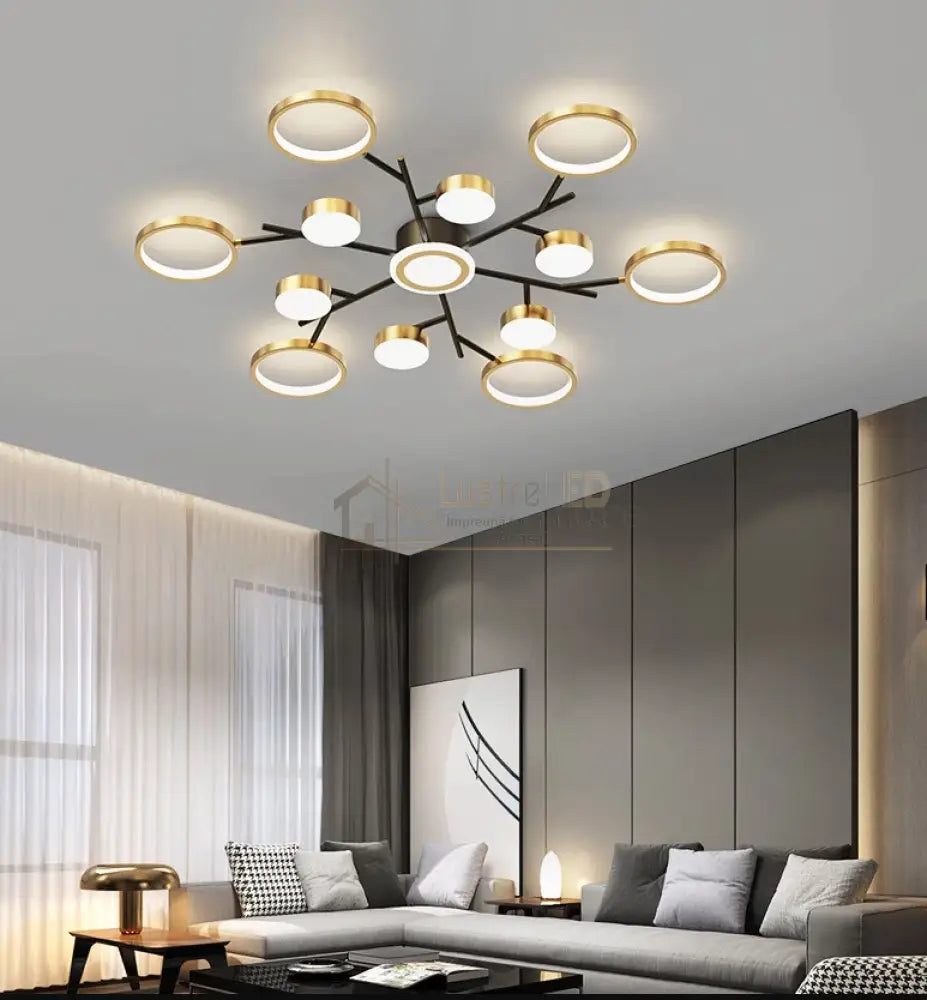 Lustra Led 246W Nordic Style Echivalent 1000W Telecomanda Led Ceiling Light