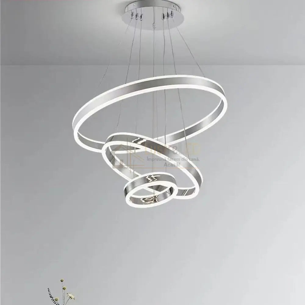 Lustra Led 276W King Chrome 3 Segmente Echivalent 800W Lighting Fixtures