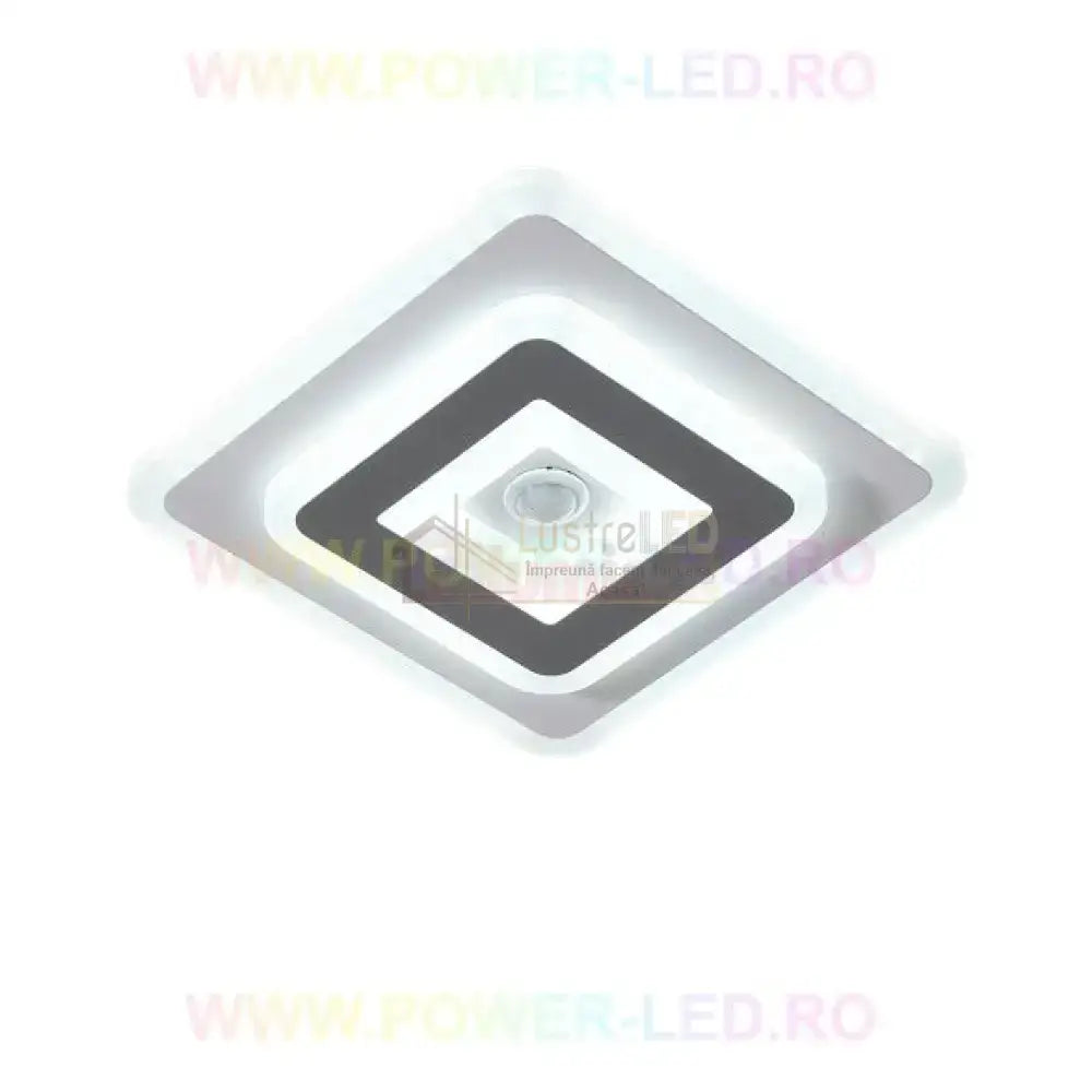 Lustra Led 28W Patrata Cu Senzor Miscare Echivalent 200W Lighting Fixtures