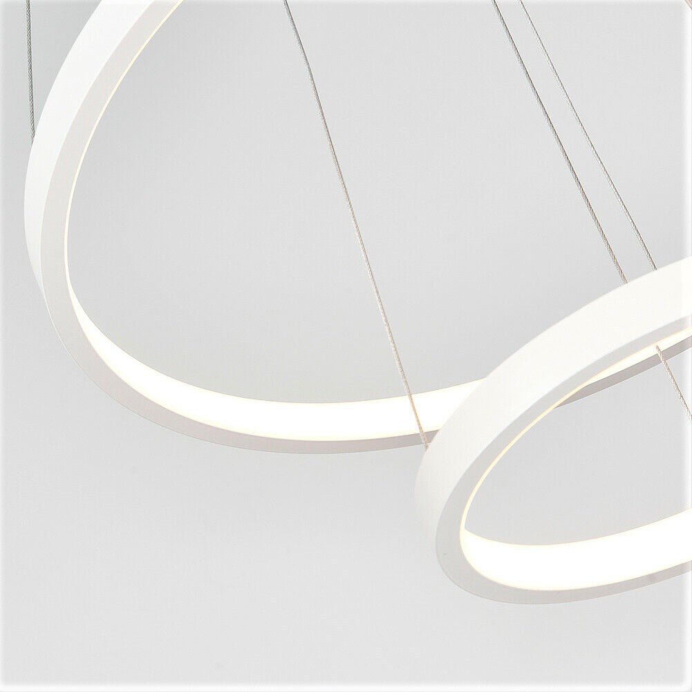 Lustra LED WONDER Alb 3 Segmente Echivalent 600W Telecomanda