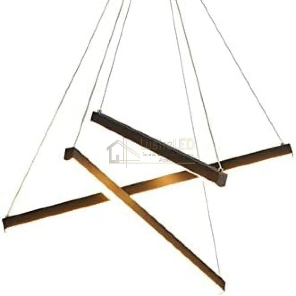 Lustra LED 3 Geometric BLACK LINES Suspendata Echivalent 400W lustreled.ro