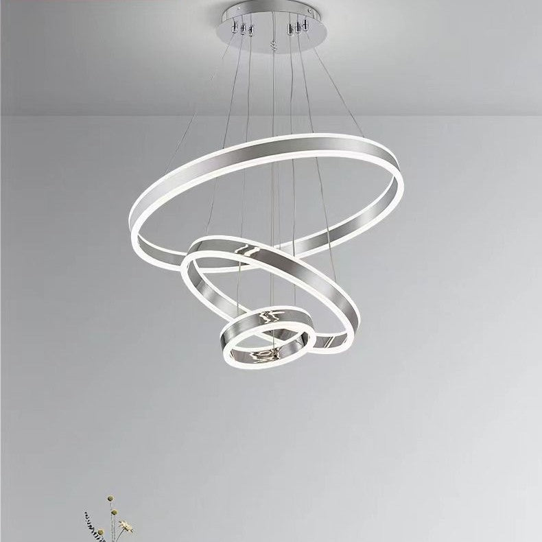 Lustra LED 276W KING Chrome 3 Segmente Echivalent 800W