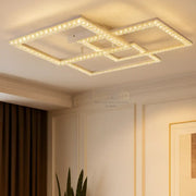 Lustra LED Aplicata Cristal White 80W 3IN1 lustreled.ro