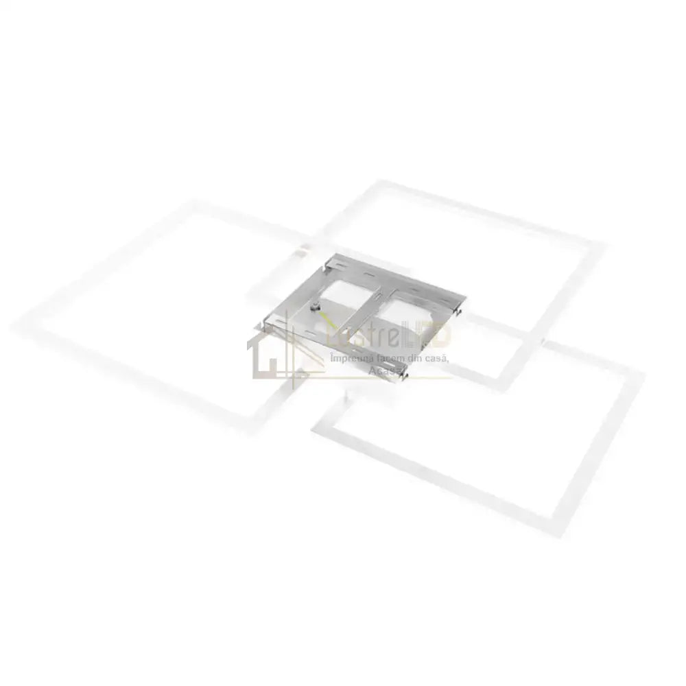 Lustra LED Aplicata Cristal White 80W 3IN1 lustreled.ro