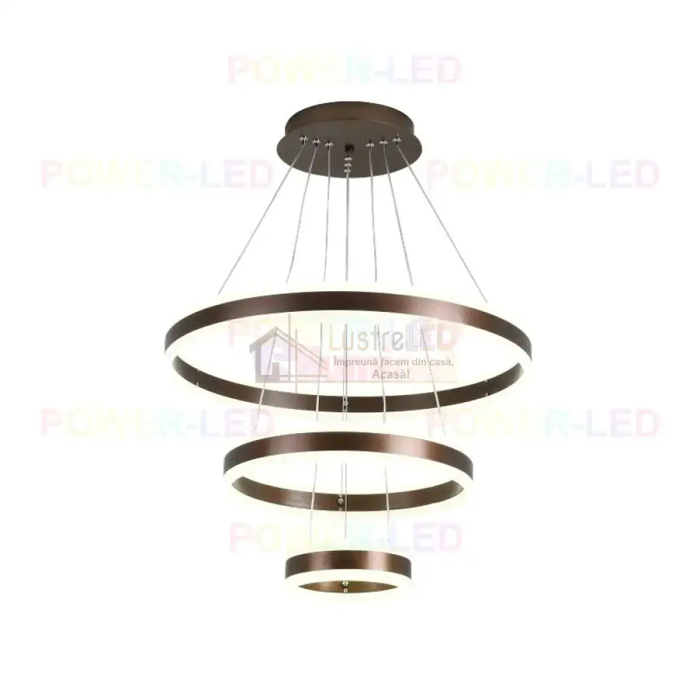 Lustra Led 308W King Wenge 3 Segmente Telecomanda Lighting Fixtures